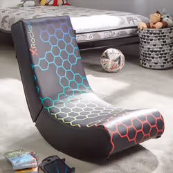 X Rocker Neo Hex Edition, Siège de jeu sur console, Siège capitonné, Dossier capitonné, Noir, Simili-cuir, mousse, Polyurétha ...