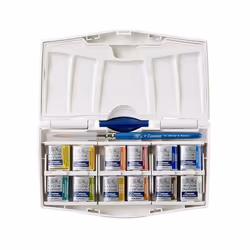 Winsor & Newton 0390373 peinture à l'eau Bleu, Marron, Vert, Orange, Rouge, Blanc, Jaune Palette 12 pièce(s) - Vue supplémentaire 5