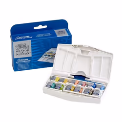 Winsor & Newton 0390373 peinture à l'eau Bleu, Marron, Vert, Orange, Rouge, Blanc, Jaune Palette 12 pièce(s) - Vue supplémentaire 7