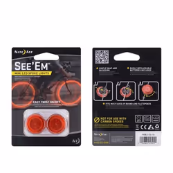 Nite Ize See'Em, Éclairage des roues, Rouge, LED, Rouge, Batterie, CR 927