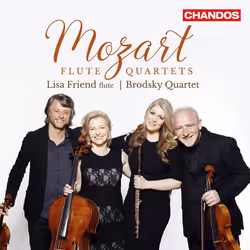 Chandos Records Mozart: Flute Quartets, Classique, CD, Lisa Friend Brodsky Quartet, 59,12 min, Support physique, 1 disques
