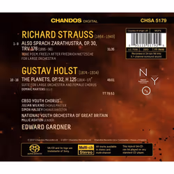 Chandos Records 0095115517925 enregistrement de musique et son CD Classique Holst - The Planets / Strauss - Also sprach Zarathustra