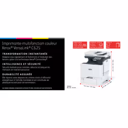 Xerox VersaLink C625 A4 50 ppm - Copie/Impression/Numérisation/Fax recto verso PS3 PCL5e/6 2 magasins 650 feuilles - Vue supplémentaire 20
