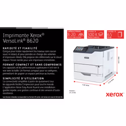 Xerox VersaLink Imprimante recto verso A4 61 ppm B620, PS3 PCL5e/6, 2 magasins 650 feuilles - Vue supplémentaire 12