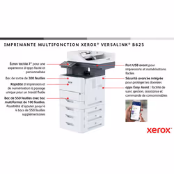 Xerox VersaLink B625V_DN imprimante multifonction Laser A4 1200 x 1200 DPI 65 ppm - Vue supplémentaire 7