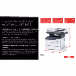 Xerox VersaLink B415 A4 47 ppm - Copie/Impression/Numérisation/Fax recto verso PS3 PCL5e/6 2 magasins, total 650 feuilles - Vue supplémentaire 19