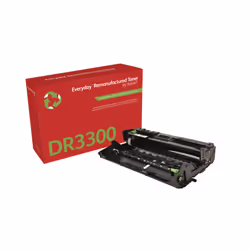 Remanufacturé Everyday Tambour remanufacturé Mono Everyday™ de compatible avec Brother DR3300, Capacité standard, 30000 pages ...