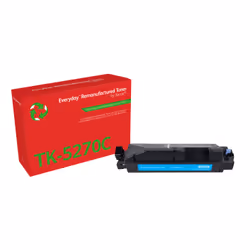 Remanufacturé Everyday Toner remanufacturé Cyan Everyday™ de compatible avec Kyocera TK-5270C, Capacité standard, 6000 pages, ...