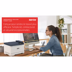 Xerox C320 Imprimante recto verso sans fil A4 33 ppm, PS3 PCL5e/6, 2 magasins Total 251 feuilles - Vue supplémentaire 5
