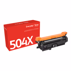 Everyday Toner Noir ™ de compatible avec HP 504X (CE250X), Grande capacité, 10500 pages, Noir, 1 pièce(s)