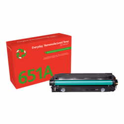 Everyday Toner Noir ™ de compatible avec HP 651A/ 650A/ 307A (CE340A/CE270A/CE740A), Capacité standard, 13500 pages, Noir, 1 ...