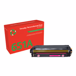 Everyday Toner Magenta compatible avec HP 651A/ 650A/ 307A (CE343A/CE273A/CE743A), 16000 pages, 16000 pages, Magenta, 1 pièce ...