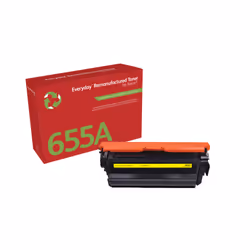 Remanufacturé Everyday Toner Everyday(TM) Jaune remis à neuf de pour 655A (CF452A), Capacité standard, 10500 pages, 10500 pag ...