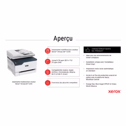 Xerox C235 copie/impression/numérisation/télécopie sans fil A4, 22 ppm, PS3 PCL5e/6, chargeur automatique de documents, 2 magasins, total 251 feuilles - Vue supplémentaire 7