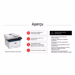 Xerox B305 copie/impression/numérisation recto verso sans fil A4, 38 ppm, PS3 PCL5e/6, 2 magasins, 350 feuilles - Vue supplémentaire 11