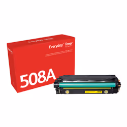 Everyday Toner Jaune ™ de compatible avec HP 508A (CF362A/ CRG-040Y), Capacité standard, 5000 pages, 5000 pages, Jaune, 1 piè ...