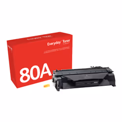 Everyday Toner Noir ™ de compatible avec HP 80A (CF280A), Capacité standard, 2700 pages, Noir, 1 pièce(s)