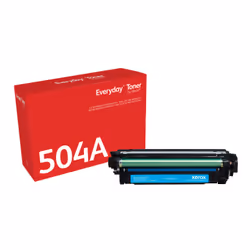 Everyday Toner (TM) Cyan de compatible avec 504A (CE251A), 7000 pages, 7000 pages, Cyan, 1 pièce(s)