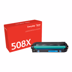 Everyday Toner Cyan ™ de compatible avec HP 508X (CF361X/ CRG-040HC), Grande capacité, 9500 pages, 9500 pages, Cyan, 1 pièce( ...