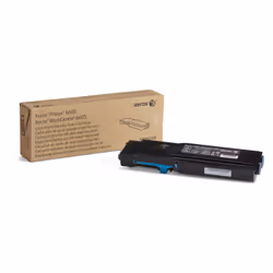 Xerox Cartouche de toner Cyan Phaser™ 6600, WorkCentre™ 6605, 6000 pages, Cyan, 1 pièce(s)