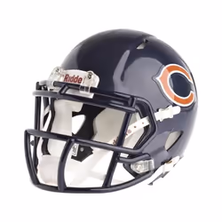 Mini Casque de Football - Riddell - NFL Speed - Chicago Bears - Taille 5 pouces - Bleu