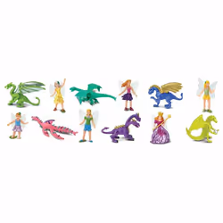 Safari Ltd Fairies &amp; Dragons Super TOOB, 3 an(s), Fairies &amp; Dragons, Multicolore