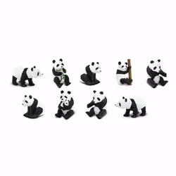 Safari Ltd Pandas TOOB, 3 an(s), Pandas, Noir, Blanc
