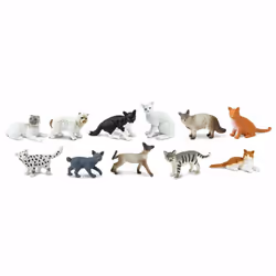 Safari Ltd Domestic Cats TOOB, 3 an(s), Domestic Cats, Multicolore