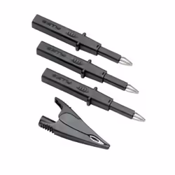 Fluke TLK290, Fil de test, sonde et ensemble de clips, Noir, Argent, CAT II, CAT III, CAT IV, 1000 V, 8 A, 4 pièce(s)