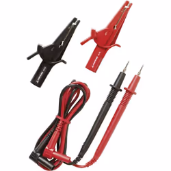 enquête CAT III 1000 V, CAT IV 600 V Avec pinces crocodiles à visser description Cordons de mesure de sécurité avec pointes d ...