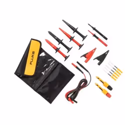 Fluke TLK282-1, Fil de test, sonde et ensemble de clips, Noir, Gris, Rouge, Jaune, 60 V