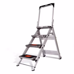 Escabeau Safety Step® de Little Giant : stabilité et confort pour vos travaux en hauteur L' escabeau Safety Step® de Little G ...
