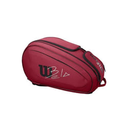 Sac de padel - WILSON - Bela Super Tour - Rouge / Noir - 60x31x31 cm - 100% Polyester