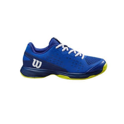 Chaussures de Tennis - WILSON - RUSH PRO - Junior - Toutes Surfaces - Bleu / Jaune / Noir - PE 2024