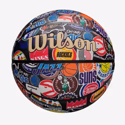 Wilson NBA All Team Retro, Multicolore, Intérieure et extérieure, NBA, 1 pièce(s)