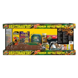 Terrarium équipé 76x30x30cm Reptihabitat Tortue Terrestre NT-T24E - Zoo Med Noir