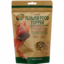 Mélange de fleurs pour lézards. 40 g Les fleurs sont un aliment naturel pour de nombreuses espèces de lézards herbivores et o ...
