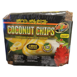 Substrat chips de coco en brique Zoomed (x3)