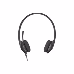 Logitech H340 USB Computer Headset, Avec fil, Bureau/Centre d'appels, 20 - 20000 Hz, Casque, Noir