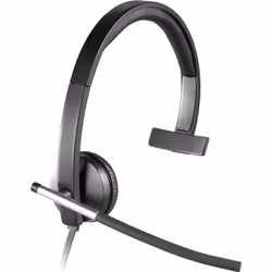 Logitech H650e, Avec fil, Bureau/Centre d'appels, 50 - 10000 Hz, 93 g, Casque, Noir, Argent
