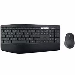 Logitech MK850 Performance Wireless Keyboard and Mouse Combo, Taille réelle (100 %), Sans fil, RF sans fil + Bluetooth, QWERT ...