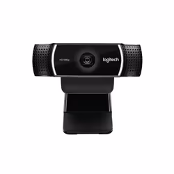Logitech C922 Pro Stream Webcam, 1920 x 1080 pixels, Full HD, 60 ips, 1280x720@60fps, 1920x1080@30fps, 720p, 1080p, H.264