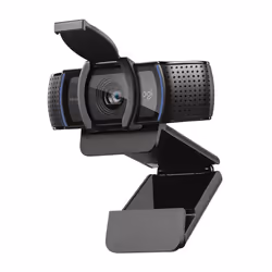 Logitech C920e, 1920 x 1080 pixels, Full HD, 30 ips, 1280x720@30fps, 1920x1080@30fps, 720p, 1080p, Pop-up