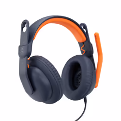 Logitech Zone Learn Over Ear USB-C, Avec fil, Education, 192 g, Casque, Bleu, Orange