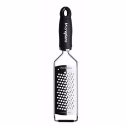Microplane 45009, Râpe plane, Noir, Acier inoxydable, Acier inoxydable, Orifice de suspension, 1 pièce(s)