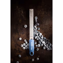 Microplane Zester Zesteur-râpe Bleu, Acier inoxydable