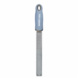 Microplane Zester, Zesteur-râpe, Bleu, Acier inoxydable, Acier inoxydable, Acier inoxydable, Trou d'accroche, États-Unis