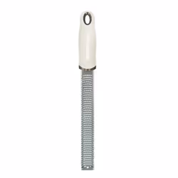 Microplane Zester, Zesteur-râpe, Beige, Acier inoxydable, Acier inoxydable, Acier inoxydable, Trou d'accroche, États-Unis