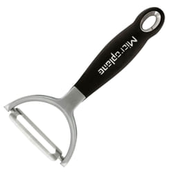 Microplane 48081 Éplucheur Fruits et légumes Éplucheur droit Noir, Acier inoxydable