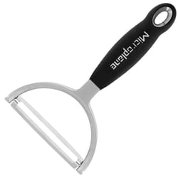 Microplane 48095 Éplucheur Légumes Eplucheur en Y Noir, Acier inoxydable